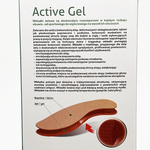 KAPS Active Gel - amortzujące pełne wkładki żelowe do butów