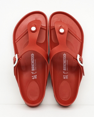 Wyprzedaż GIZEH EVA Birkenstock 0128231 czerwone klapki - regular fit
