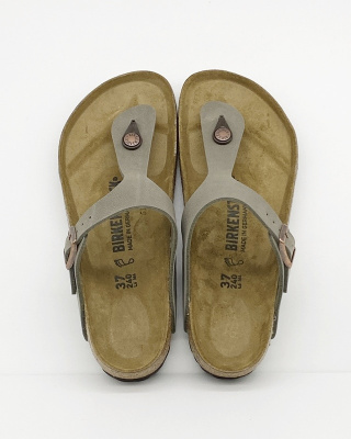 Promocja Birkenstock klapki Gizeh 0043391 stone - regular fit, szersze