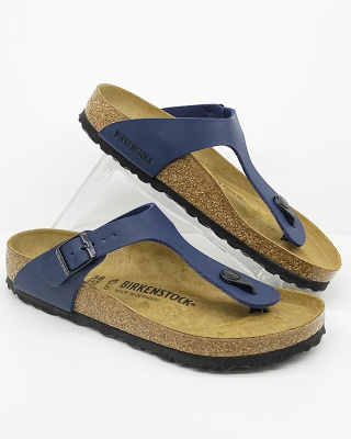 Birkenstock klapki Gizeh 0143621 granatowe - regular fit