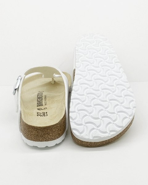 Tanie Birkenstocki Gizeh japonki 0043731 białe - regular fit, szersze