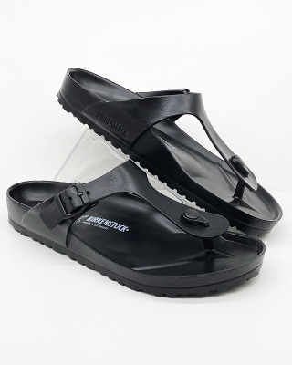 Birkenstock męskie klapki Gizeh EVA black 0128201 - regular fit, szersze