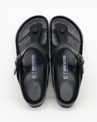 Birkenstock męskie klapki Gizeh EVA black 0128201 - regular fit, szersze