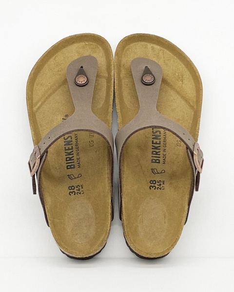 Birkenstock klapki Gizeh mocca 0043751 - regular fit, szersze