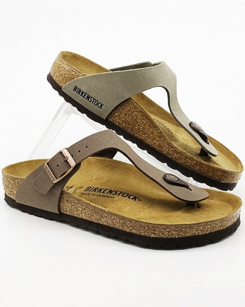 Birkenstock klapki Gizeh mocca 0043751 - regular fit, szersze