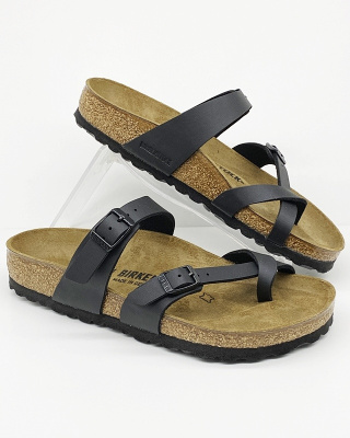 Damskie klapki MAYARI Birkenstock 0071791 czarne - regular fit, Tęgość H-J-K-M