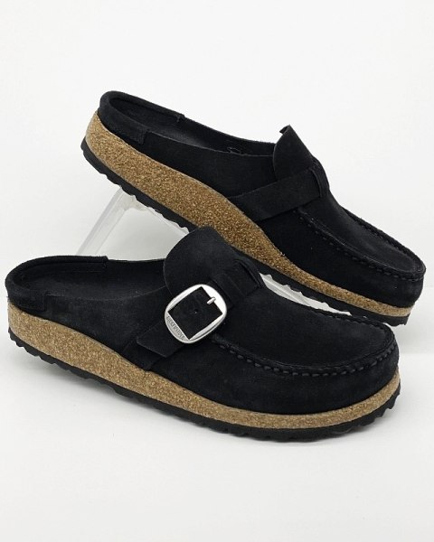 Klapki Birkenstock Buckley Black - narrow fit