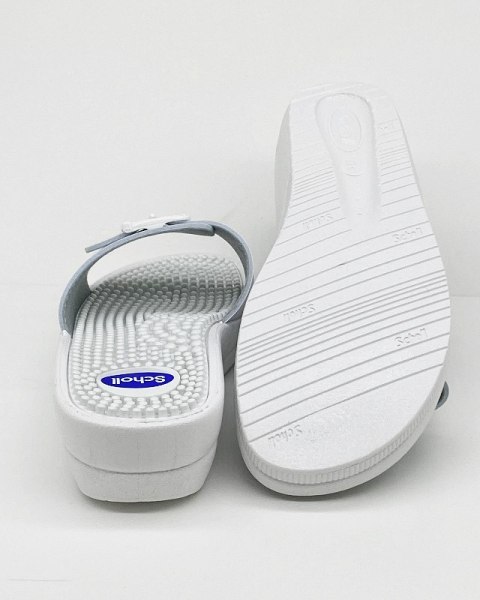 Damskie klapki fakirki Scholl New Massage Scholl F20054, tęgość E-F-G