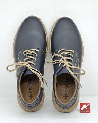 Buty Rieker męskie 10402-14 granatowe, tęgość H - Extra Weite