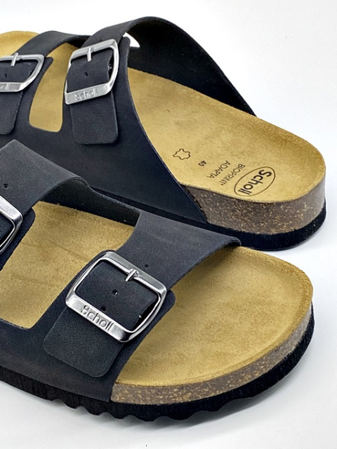 Scholl Gerry AD F32144 1004 black, klapki męskie, tęgość H