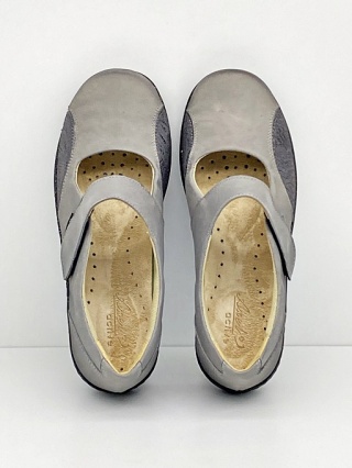 Buty haluksowe Axel 1953 popielate baleriny, regulowana tęgość H-K