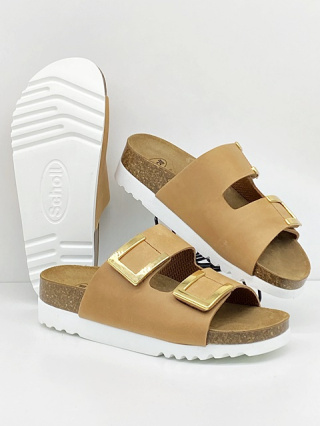 Scholl Monterey 2 Straps MF30583 1175 brązowe, regulowana tęgość F-G