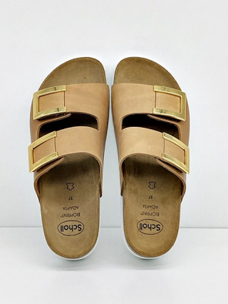 Scholl Monterey 2 Straps MF30583 1175 brązowe, regulowana tęgość F-G