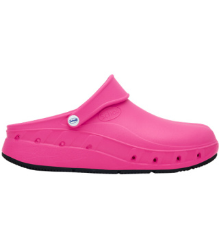 Scholl Ultragrip Clog F31945 1026 fuksja, lekkie obuwie medyczne, pianka EVA, tęgość F