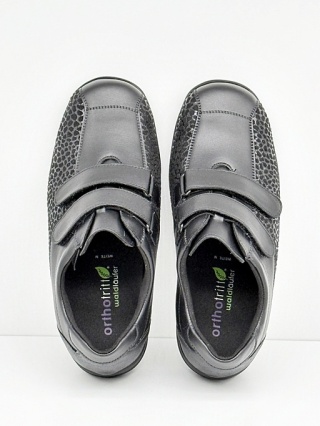Waldlaufer Millu M54302 308 001 czarne, Buty dla starszej osoby damskie, tęgość M