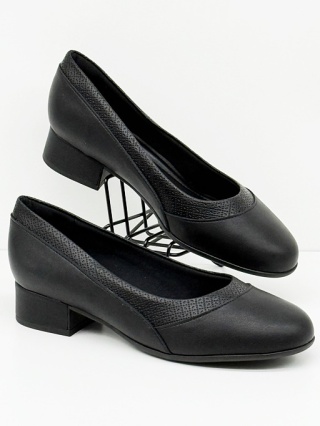 Buty damskie Piccadilly czółenka 145055-6 czarne, średnia tęgość G