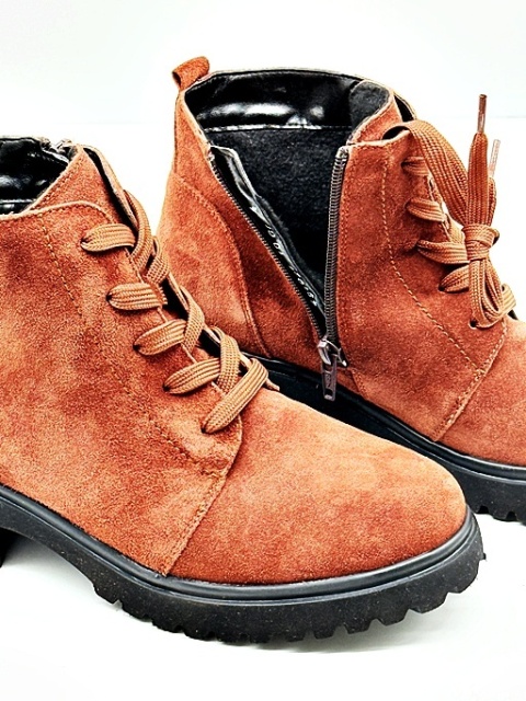Waldlaufer buty damskie zimowe H-Luise 716807 195 057 brązowe, tęgość H