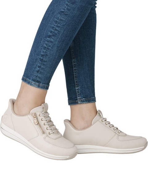 bezowe sneakersy Rieker