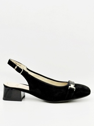 Buty damskie Ara tęgość H czółenka 12-20413-01 Graz 2.0 czarny welur