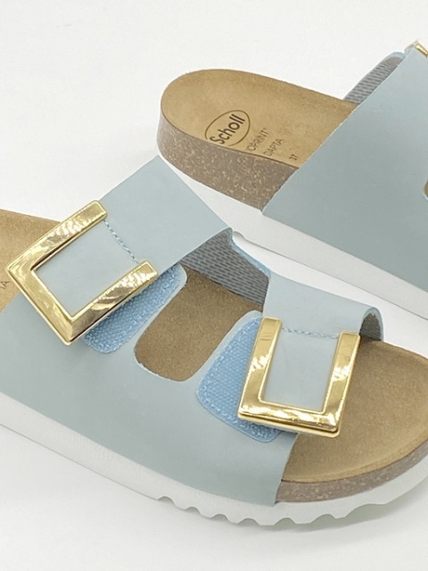 Klapki Monterey 2 Straps AD F30584 1045 niebieskie, tęgość E-F-G