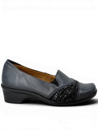 Eleganckie buty Axel Comfort 1330 marine gold, tęgość G 1/2, stopa normalna z haluksami