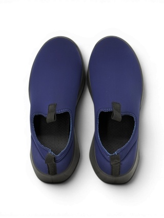 Granatowe półbuty damskie Slip On Befado 646D003 Home&Go, tęgość H