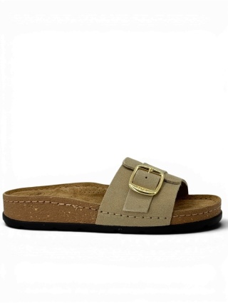 Klapki Scholla Bora 1 Strap MF01208 2361 c.beż, tęgość G-H