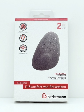 Półwkładki z pelotą Berkemann 8243 Halbsohle szare (2 szt.)