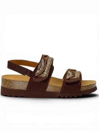 Sandały damskie Scholl Zafirah 2.0 MF00653 1281 dk brown, tęgość F-G