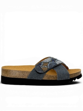 Scholl klapki damskie La Serena Strap MF00820 1302 szare, tęgość G-H