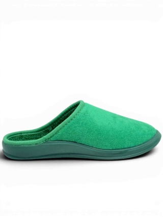 Dr Luigi kapcie damskie PU-01-01 70-zielone (frotte) miękkie i lekkie, tęgość H