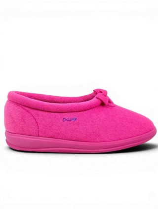 Kapcie damskie wysokie Dr Luigi Medical PU-01-02 45-fuksja (frotte), tęgość M