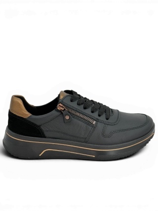 Buty Ara Sneakersy damskie Sapporo 12-27540 czarne, tęgość H
