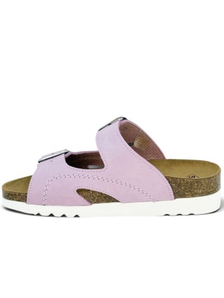 Klapki damskie Scholl Moldava Wedge F25081 1248 pale pink, tęgość G regulowana