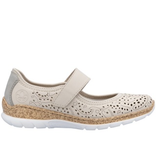 N4299-60 Buty Riekers damskie, wkładka Memo Soft Antistress, tęgość G 1/2