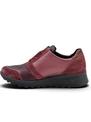 Półbuty na haluksy Waldlaufer Hiroko H64007 604 020 bordo, tęgość H