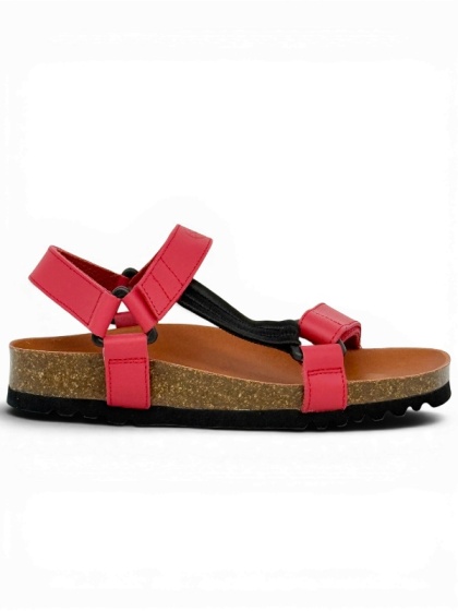 Scholl sandały zdrowotne Heaven MF23009 1051 red, regulowana tęgość E-F-G