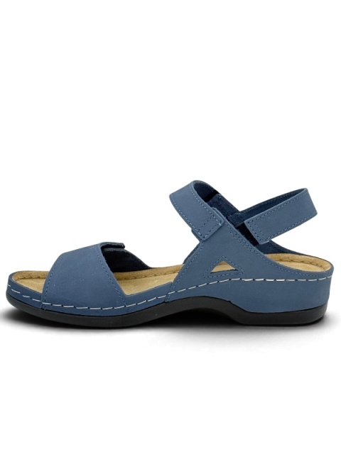 sandałki damskie skórzane