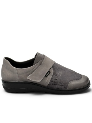 Axel 1705 popielate buty na haluksy, regulowana tęgość H-K