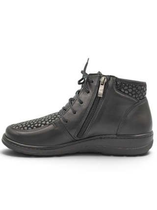 Buty jesienne Kosela Medic 9787 czarne, stretch, regulowana tęgość H-K