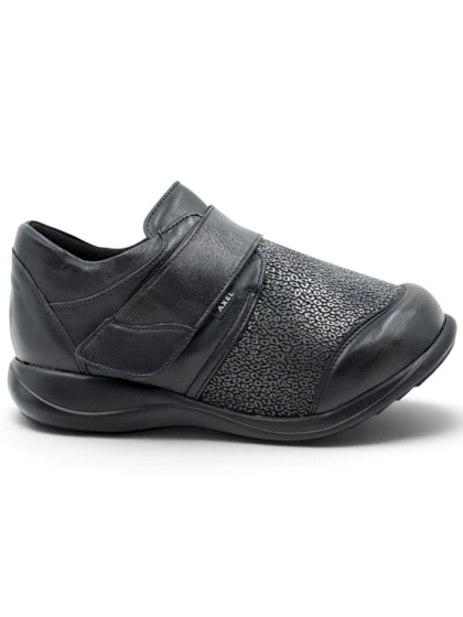Buty na opuchnięte stopy Axel 1988 czarne, tęgość M-W