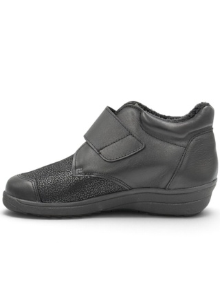 Buty nad kostkę damskie Comfortabel 990803-01 czarne, tęgość H-J
