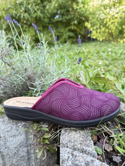 Kapcie damskie Inblu CF000053-066 śliwkowe, tęgość G