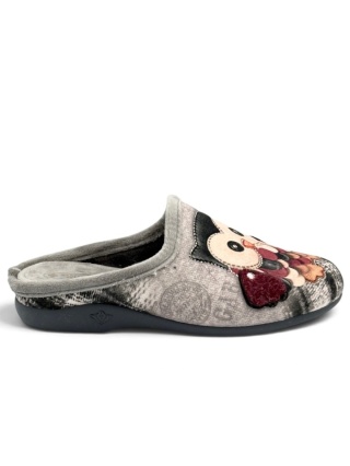 Kapcie domowe Sanital Flex Z27654X grey Sowa, tęgość H