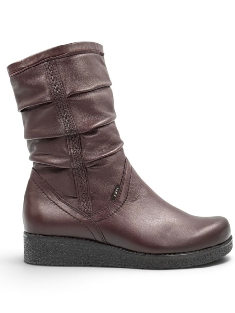 botki bordowe Axel 4055