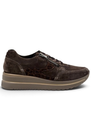 Waldlaufer K-Luana 669K01 505 166 darkbrown damskie sneakersy, tęgość K