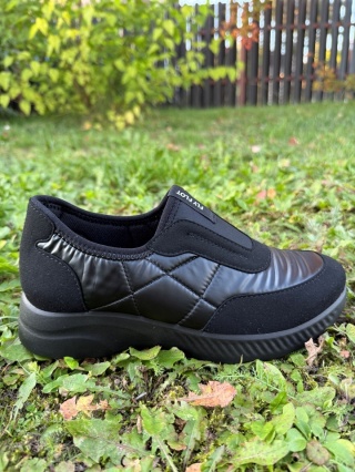 Wygodne jesienne buty dmskie Fly Flot 495726X czarne, tęgość H