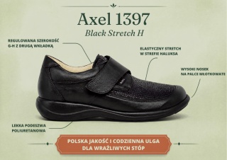 Buty zdrowotne Kosela 9397 szare, poszerzana tęgość H