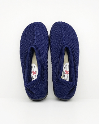 Szerokie zdrowotne buty Confortina Unisex Codeor CUA granat
