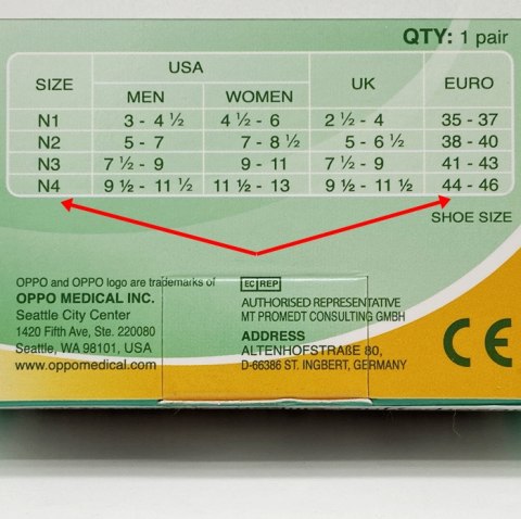 OPPO 5451 silikonowe wkładki na ostrogi piętowe